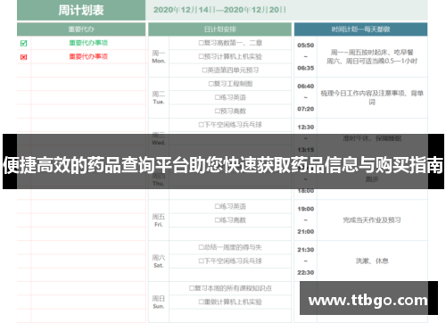 便捷高效的药品查询平台助您快速获取药品信息与购买指南